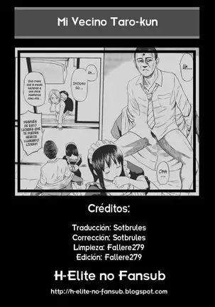 Mi Vecino Taro-kun [H-Elite no Fansub