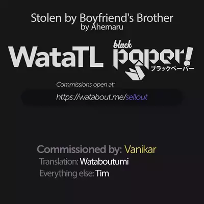 [Ahemaru] Kare no Otouto ni Netorare | Stolen by Boyfriend's Brother (ANGEL Club 2019-03) [English] [WataTL + Black Paper] [Digital]