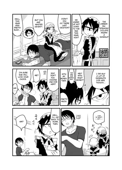 Mikai no Chi de Hirotta Nazo Gengo Tangan-chan o Maid to Shite Yatotte Icha Love suru Hon 3.5