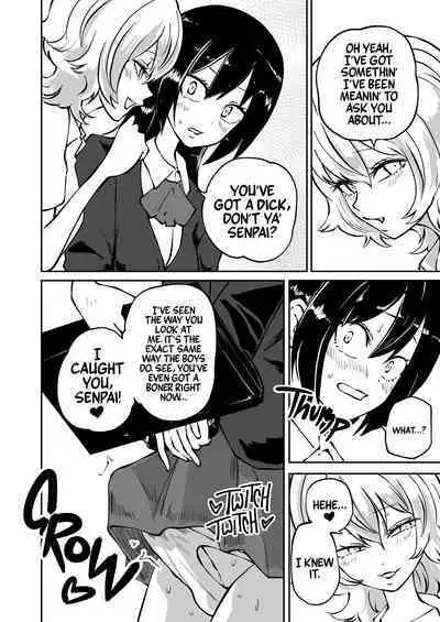 Doutei Futanari Senpai Bitch Kouhai no Amaama Fudeoroshi | Virgin Futanari Gets Cherry Popped by Her Slutty Junior