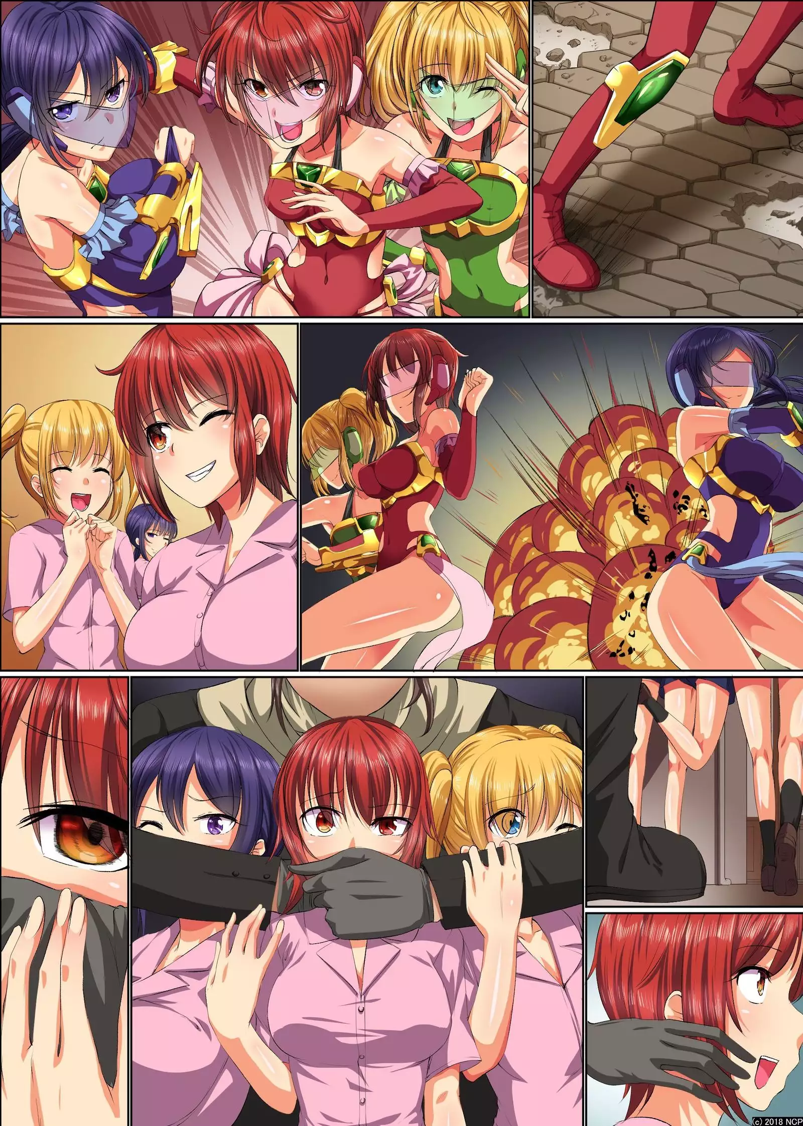 Henshin Heroine Shokushu Zeme ~ Kikaijikake no Kairaku Jigoku Ochi