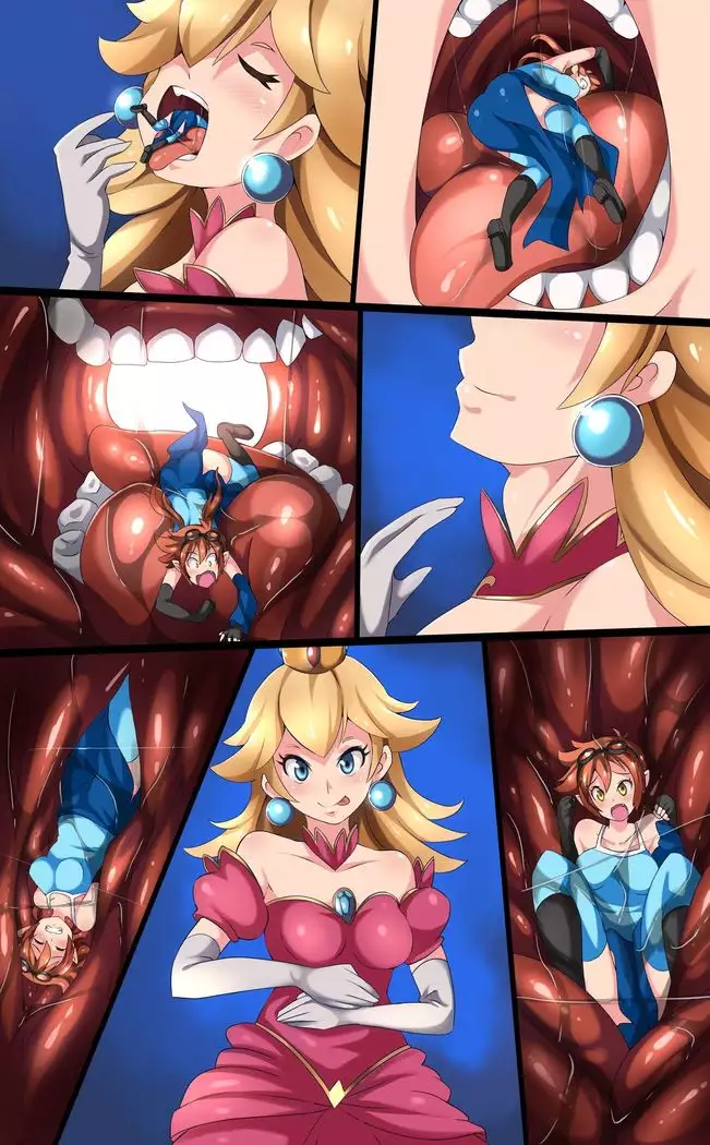 Peach eats Jessica