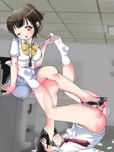 [Oneashi] Seifuku OL ni fuma re chau ~tsuRiko senpai wa ashi koki jōzu