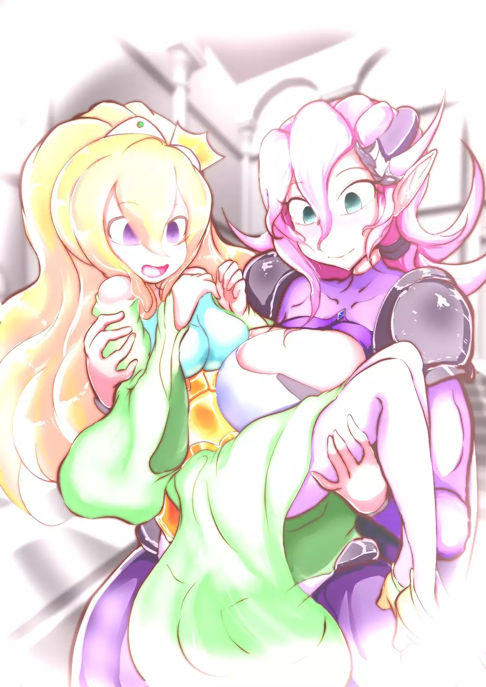 Futanari Prinecss and Futanari Knightess Mara-reborn