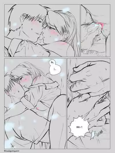 [stupidgummyworm] Kitchen (fullmetal alchemist: riza hawkeye + roy mustang)[english]