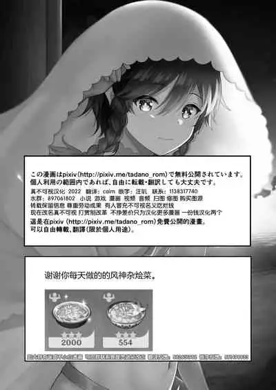 [高天] 風の花よめ (原神) [Chinese] [逃亡者×真不可视汉化组]