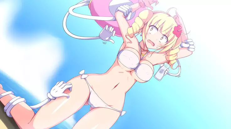 Kusuguri Robokan Beach Hen with Shokushu Kaibutsu