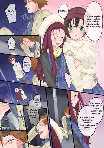 [Mashiro no Hihoukan (Hiiragi Popura, Kakizato)] Eien, Kaimasu ~Mahou de "Hime" ni Sareta Yuusha to, Maou no Monogatari~ | Forever a Bride: The Story of a hero magically turned into a "princess" and a Demon King [English]