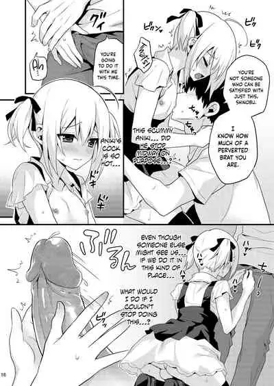 [Onsoku Ebifly (Lew)] Kawaii Otouto wa Onii-chan no Tame ni Imouto ni Narubeki! Sono 2 [English] {Hennojin} [Decensored] [Digital]