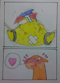 [Enbuoo] リクエスト『リザードンにいじめられるバクフーン』 (Pokémon)