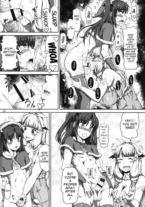 Onee-sama na Succubus to Josou Santa-chan｜Mature Succubus and Young Santa-chan
