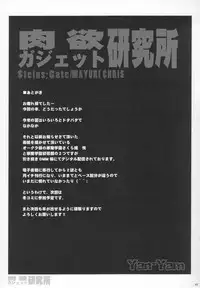 (C80) [Yan-Yam] Nikuyoku Gadget Kenkyuujo (Steins;Gate)