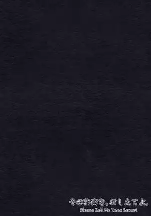 Sono Himitsu wo, Oshiete Yo. Please Telll Me Your Secret