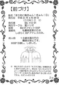 (COMIC1☆3) [St. Rio (Purin, Kitty)] Maria ni Mune KyunKyun Vol. 3 (Maria Holic)