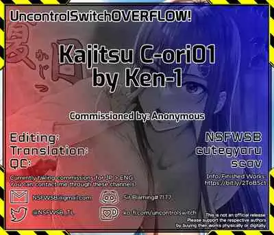[Cior (Ken-1)] Kajitsu C-ori01 | Sweltering Days C-ori01 [Digital] [English] [UncontrolSwitchOverflow]