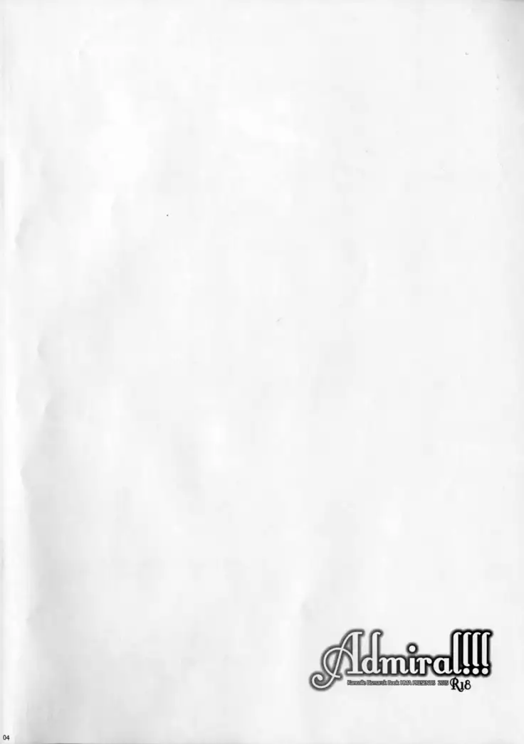 Admiral!!! ＋COMIC☆1 10 Omake Paper
