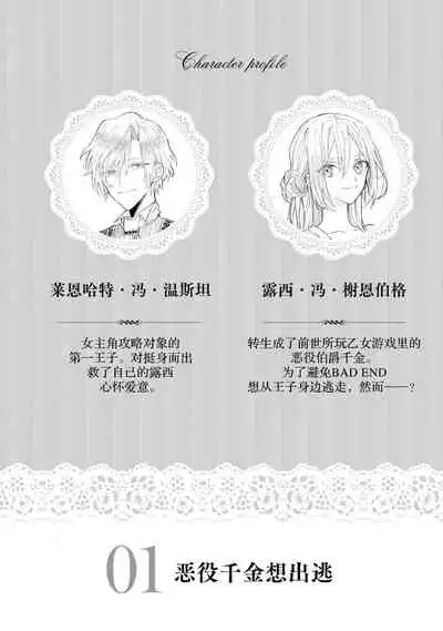 akuyaku reijō wa nigedashitai | 恶役千金想出逃 1-2