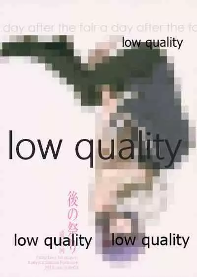 a day after the fair