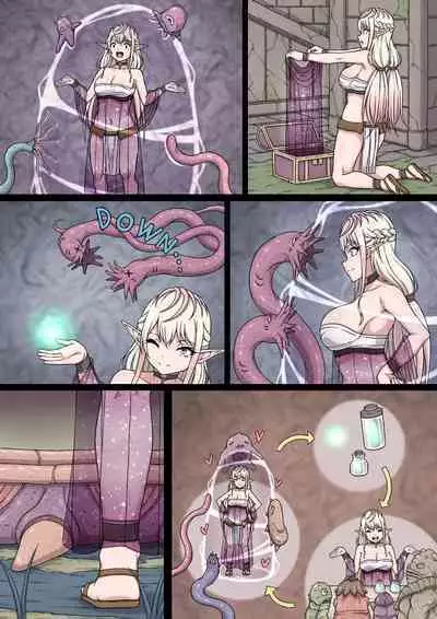 Yuwaku Kyonyuu Onna Elf ha Sakunyuu Monster no Esa ni sare～Jiman no Kyonyuu wo H ni Kaizou sare Sakunyuu Jigoku ni Otosareru Karada～