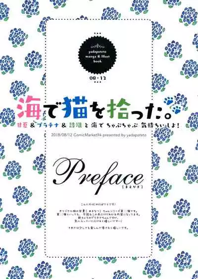 (C94) [Yadapot (Yadapoteto)] Umi de Neko o Hirotta. [Chinese] [無邪気漢化組]