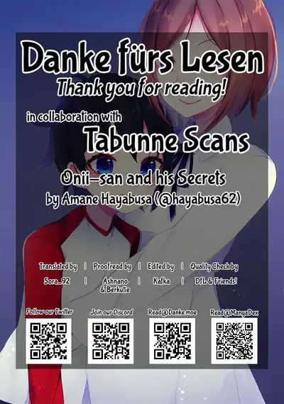 [Kaku Shoujo (Amane Hayabusa)] Onii-san to Himitsu | Onii-san and his Secrets [English] [Tabunne Scans x Danke fürs Lesen] [Digital]