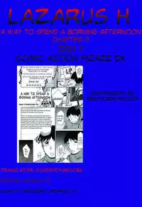 [Zen9] Taikutsu na Gogo no Sugoshikata Ch. 1-4 | A Way to Spend a Boring Afternoon Ch. 1-4 (Action Pizazz DX 2013-12) [English](hentai2read.com)[Lazarus H]