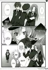 (C73) [Shounen x Shoujo (Kisaragi Mizu)] Okaeri! (Higurashi no naku Koro ni) [English]