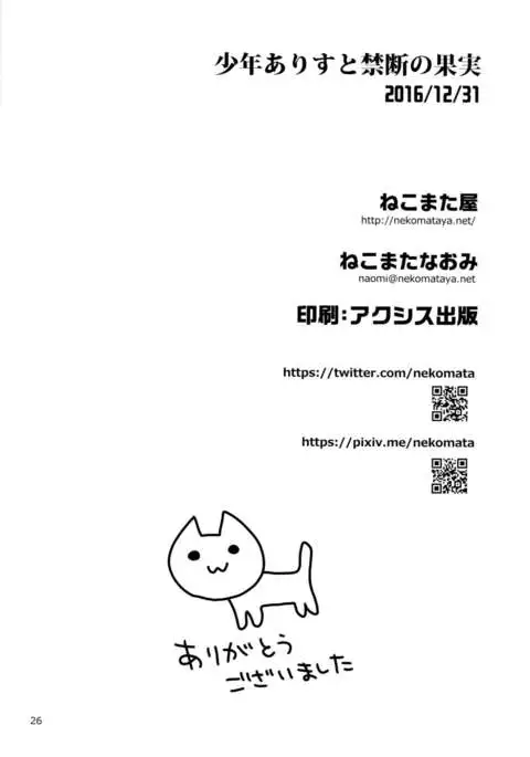 Shounen Arisu to Kindan no Kajitsu