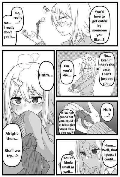 Doushitemo Onnanoko ni Taberaretai Manga | Manga about a girl who really wants to be eaten by a girl