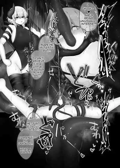 Kakedashi Yuusha ga Onee-san Succubus no Milk Server ni Naru Hanashi