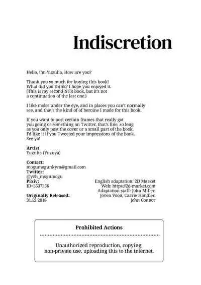 [Yuzuya (Yuzuha)] Ayamachi -Yowami o Nigirare, Rouraku Sareru Shoujo- | Indiscretion [English] {2d-market.com} [Decensored] [Digital]